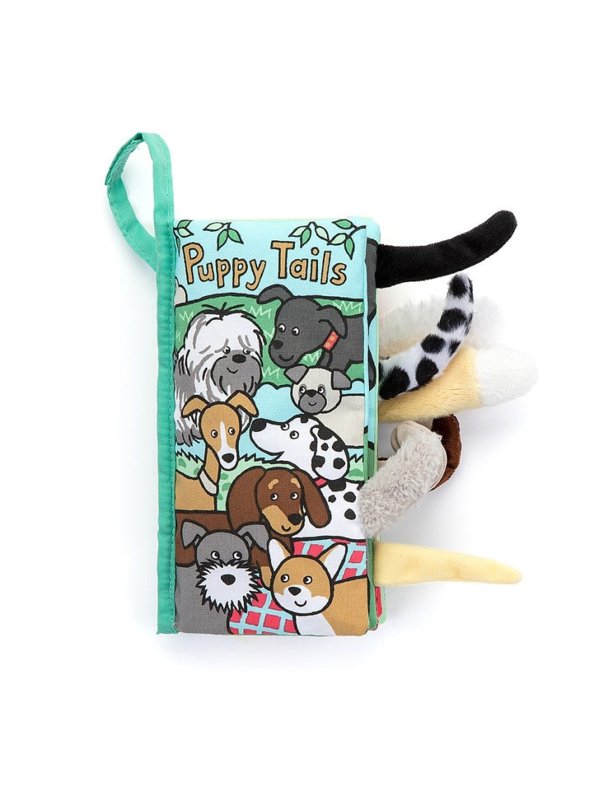 „Puppy Tails” Książeczka Sensoryczna dla Dzieci, Jellycat „Puppy Tails” Książeczka Sensoryczna dla Dzieci, Jellycat