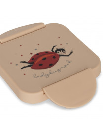 Konges Slojd - Mały lunchbox z przegródką - Ladybug