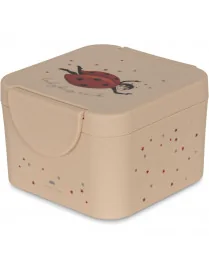 Konges Slojd - Mały lunchbox z przegródką - Ladybug