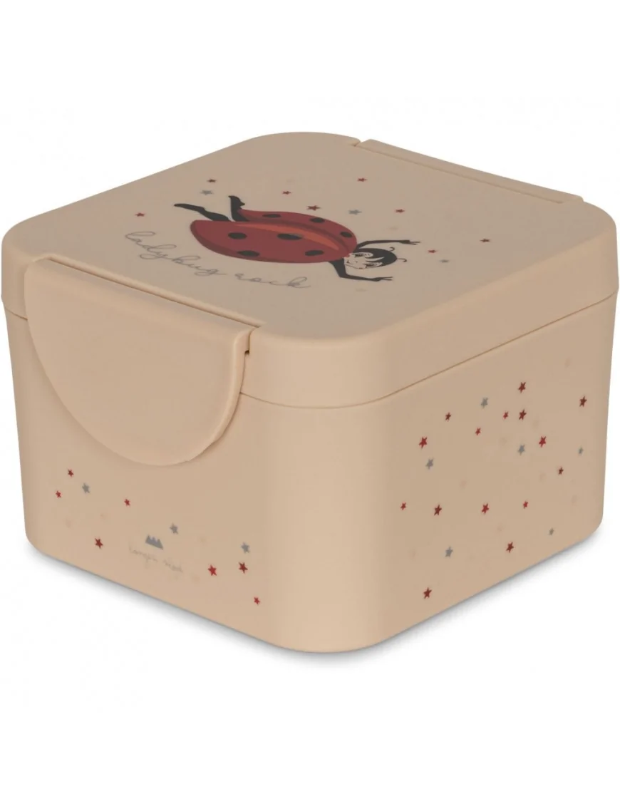 Konges Slojd - Mały lunchbox z przegródką - Ladybug