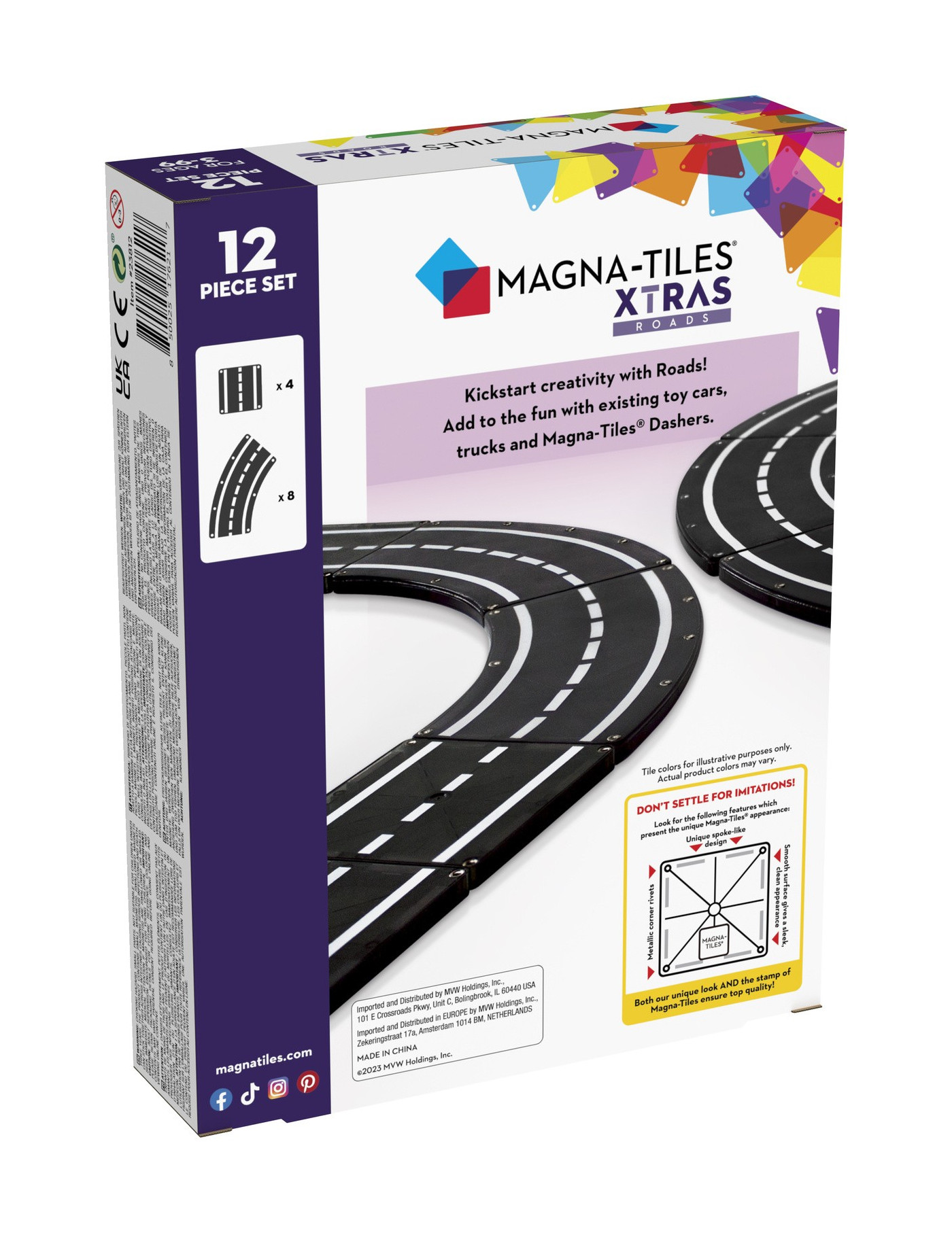 MAGNA-TILES® Magnetyczna droga 12 el.
