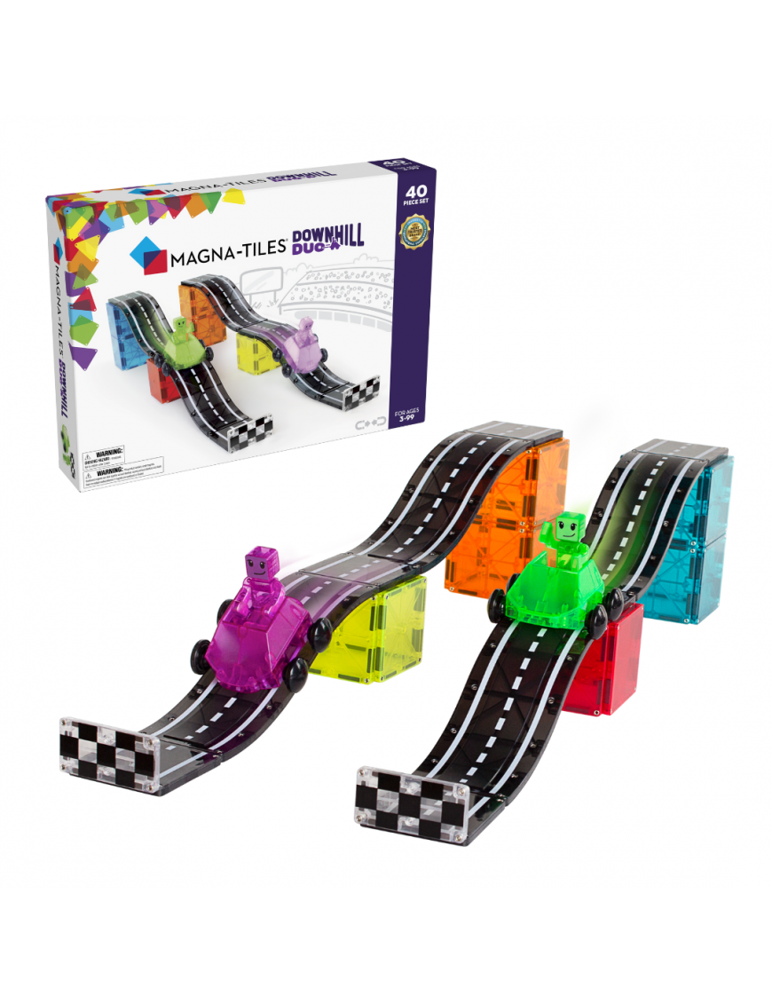 MAGNA-TILES® Klocki Magnetyczne Downhill Duo 40 el.