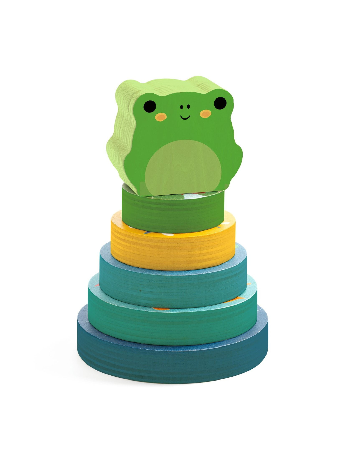 Układanka drewniana 2 w1 PUZZ & STACK RAINBOW, Djeco Układanka drewniana 2 w1 PUZZ & STACK RAINBOW, Djeco