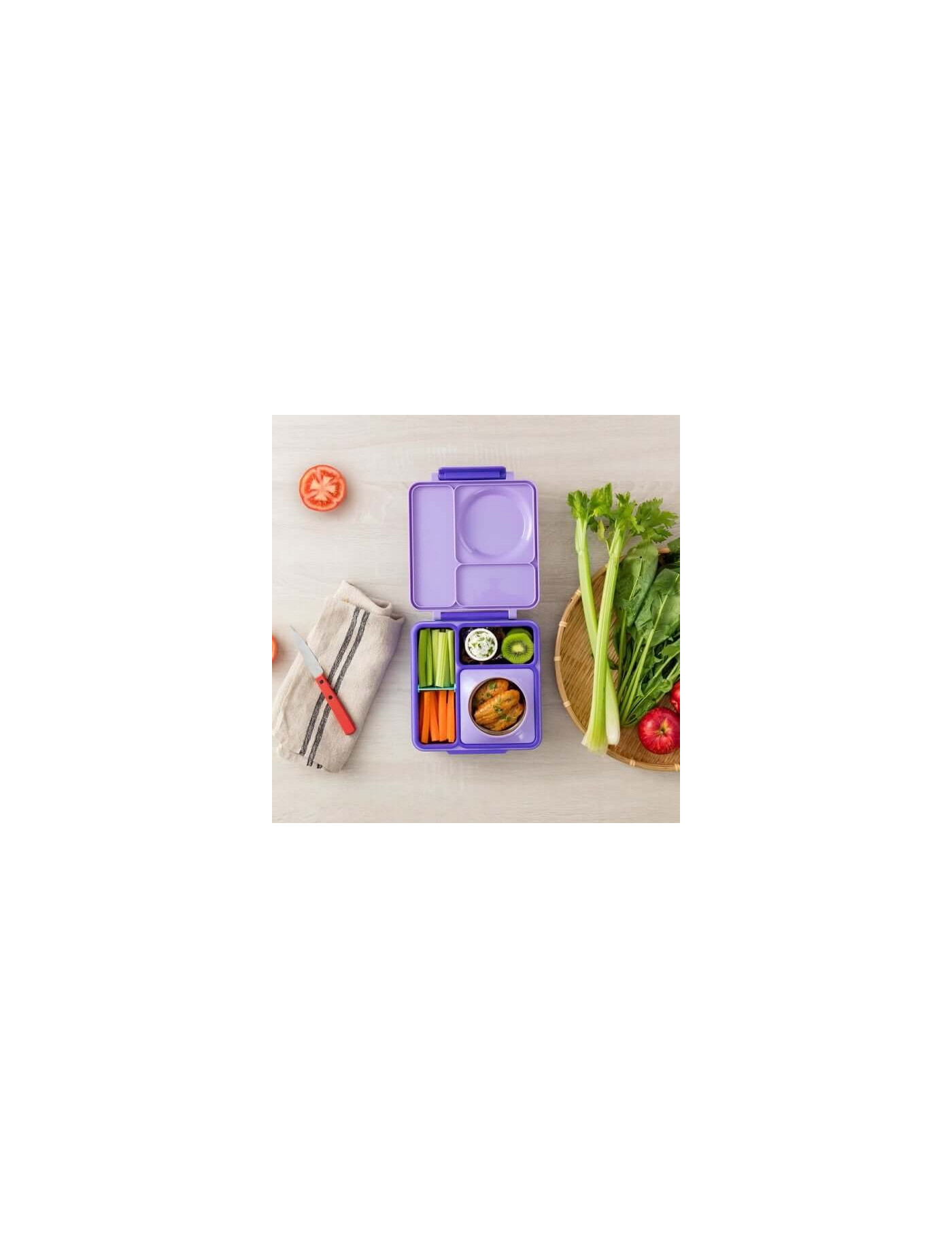 OMIE OMIEBOX lunch box z termosem, Purple Plum