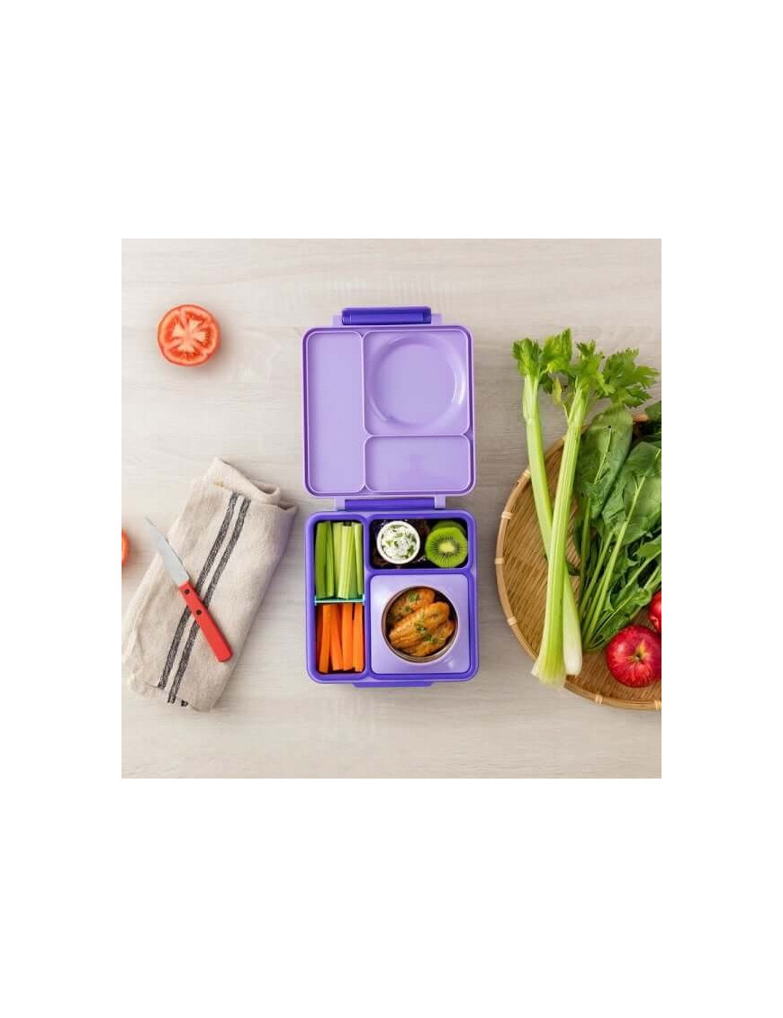 OMIE OMIEBOX lunch box z termosem, Purple Plum
