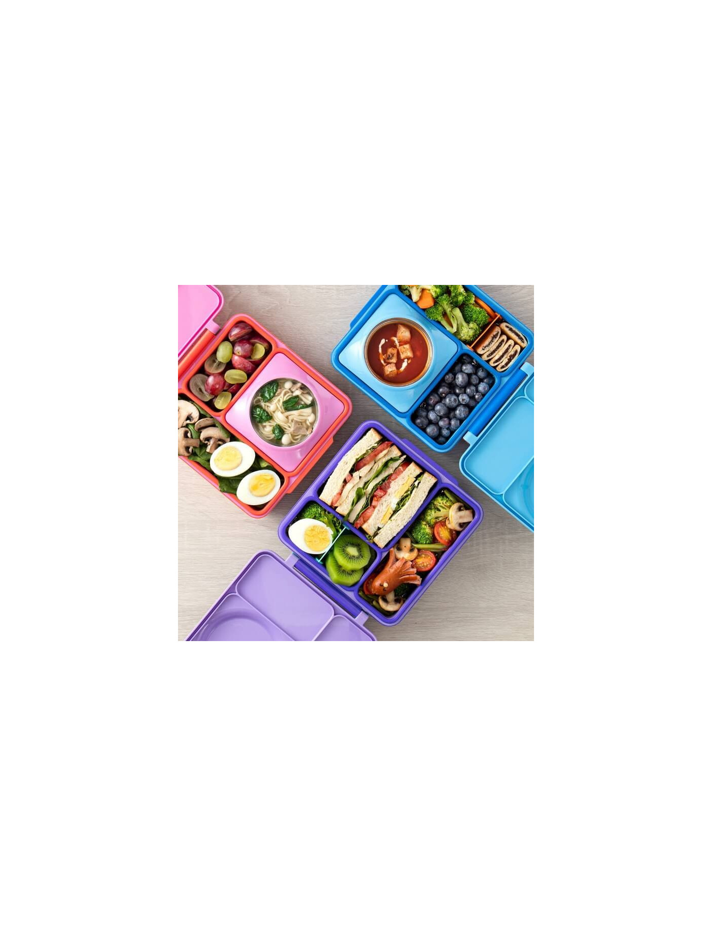 OMIE OMIEBOX lunch box z termosem, Purple Plum