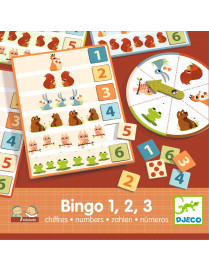 Gra Eduludo Bingo 1,2,3, Djeco