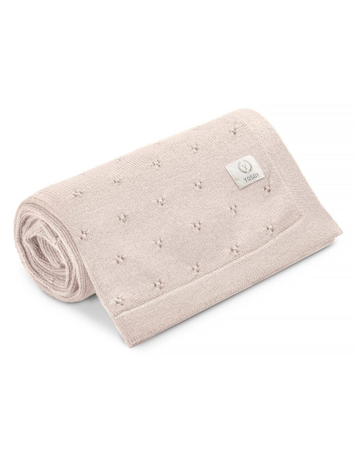 Yosoy, Koc dziany 100% merino wool JERSEY cappuccino