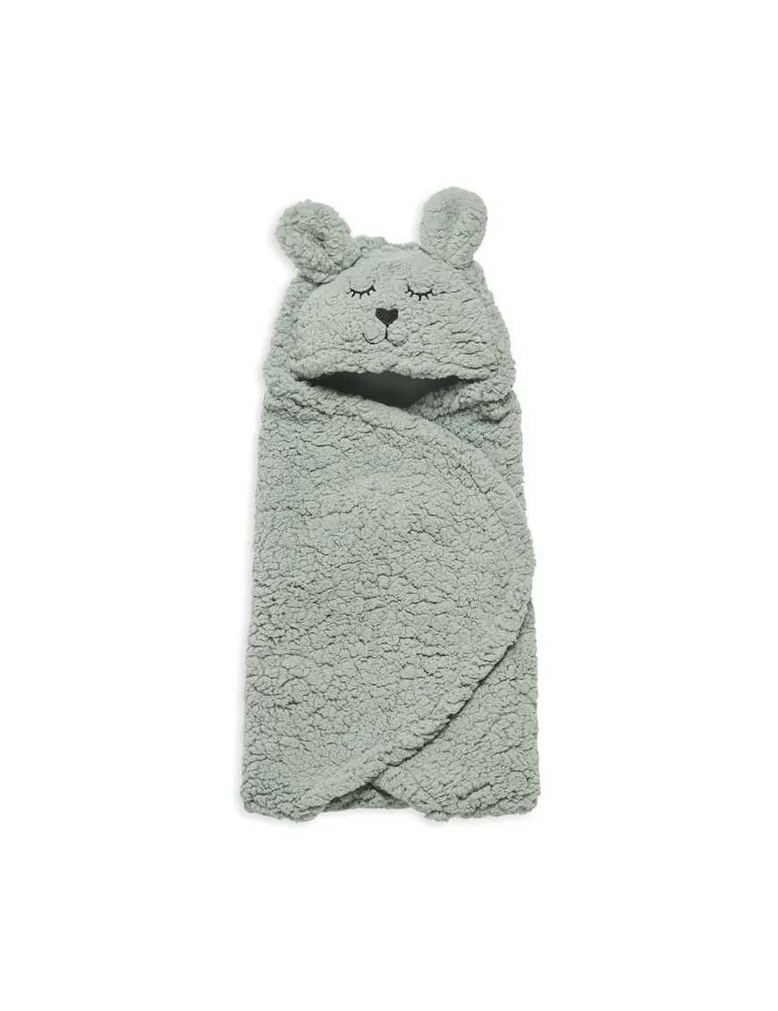 Jollein - śpiworek otulacz do fotelika i wózka BUNNY Ash Green