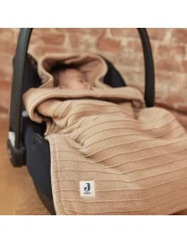 Jollein - śpiworek oddychający do wózka i fotelika PURE KNIT Biscuit