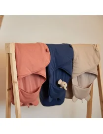 Jollein - śpiworek otulacz do fotelika i wózka BASIC STRIPE Jeans Blue