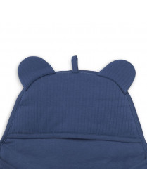 Jollein - śpiworek otulacz do fotelika i wózka BASIC STRIPE Jeans Blue