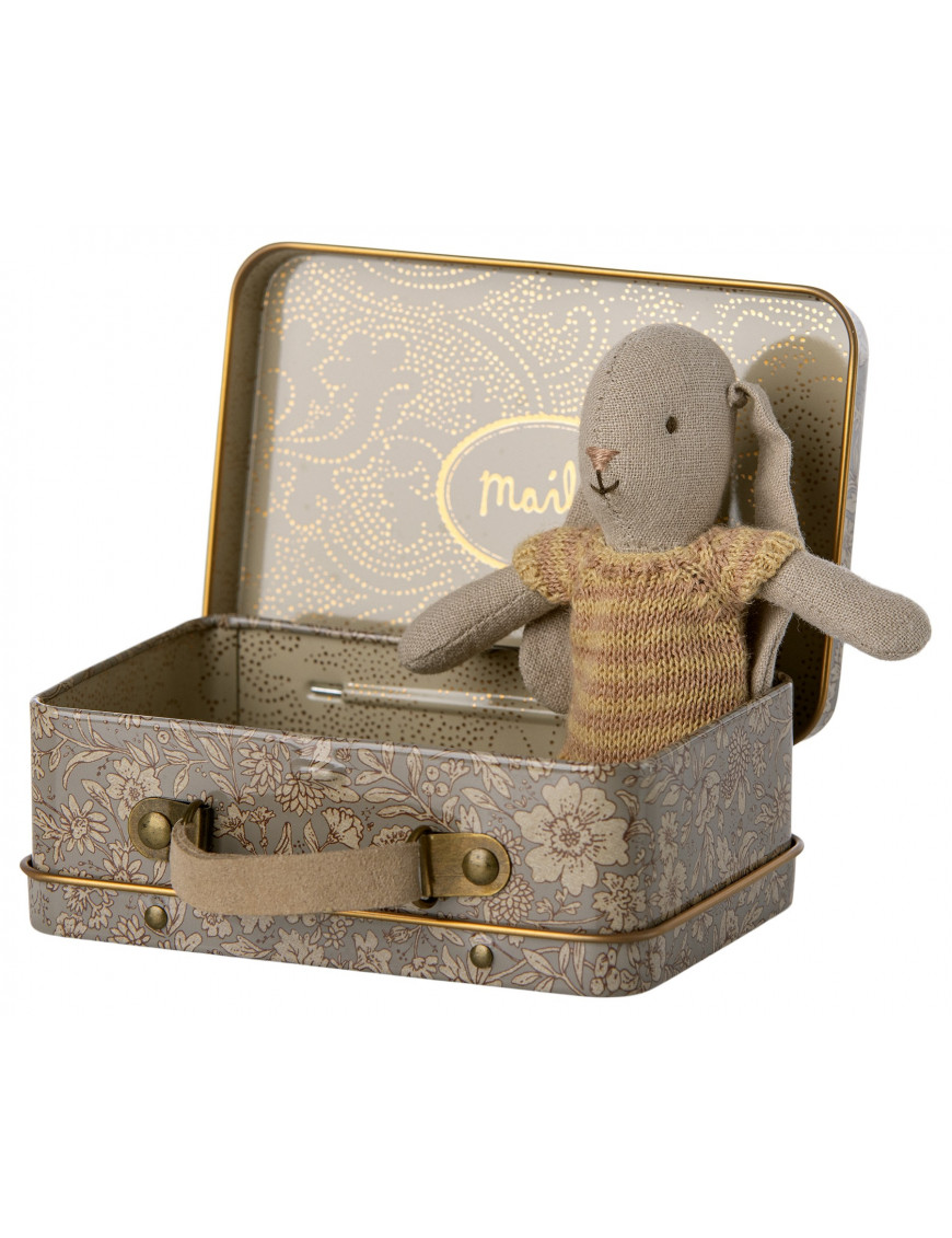 Króliczek w walizce Maileg Yellow- Rabbit in suitcase