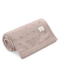 Koc dziany 100% merino wool JERSEY cocoa milk, YOSOY