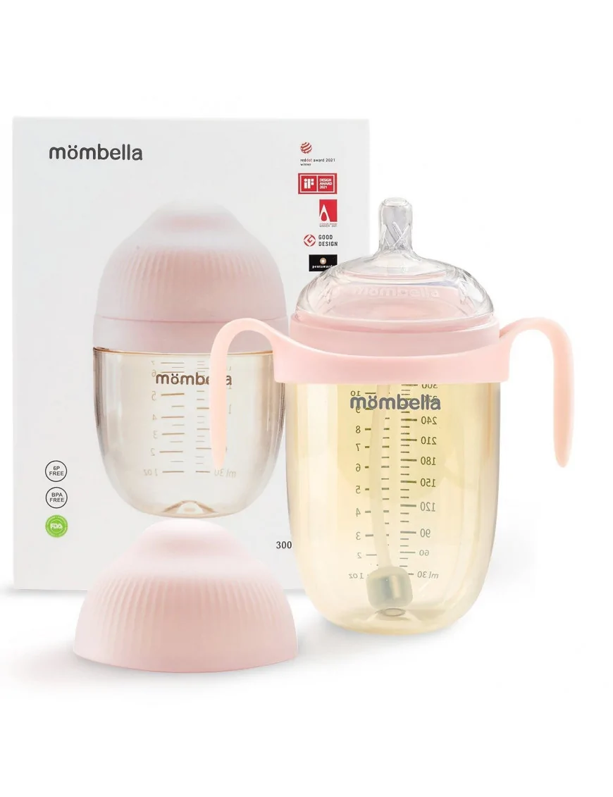 Mombella Butelka Antykolkowa dla Noworodka Roze PPSU 300ml