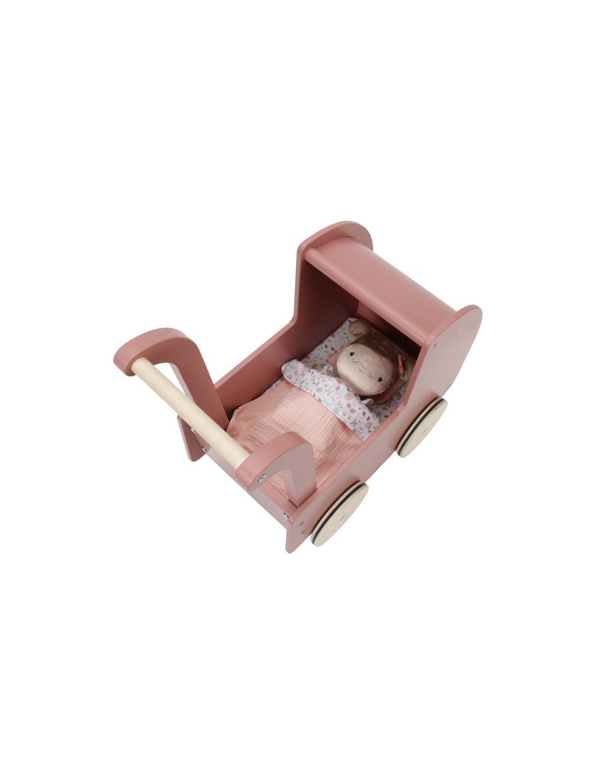 Little Dutch Drewniany wózek dla lalek z lalką