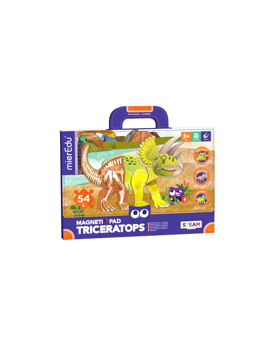 mierEdu Zabawa magnetyczna - Triceratops