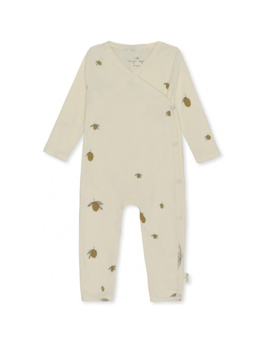 Śpioszki kopertowe Onesie, Lemon, Konges Sløjd