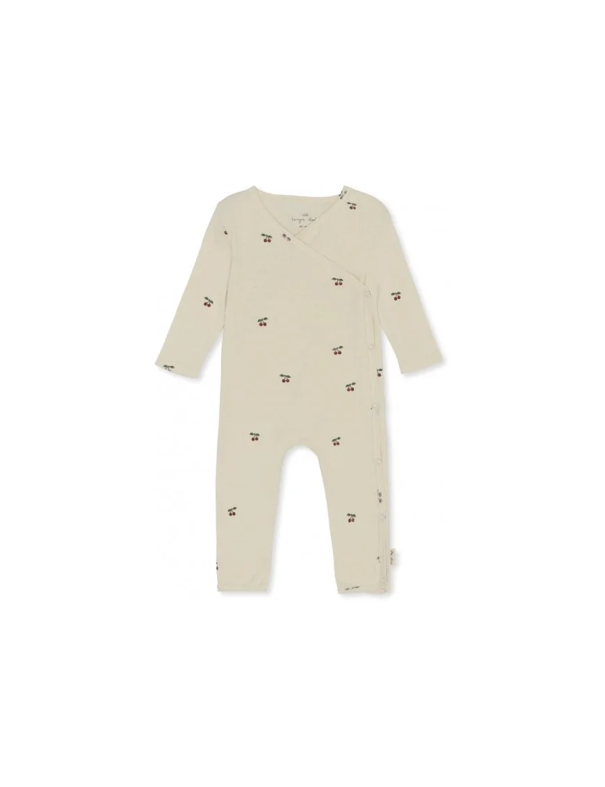 Śpioszki kopertowe Onesie, Cherry, Konges Sløjd