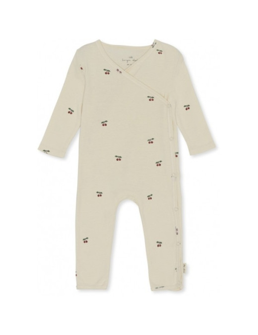 Śpioszki kopertowe Onesie, Cherry, Konges Sløjd