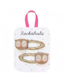 Rockahula, 2 Spinki do włosów Sleepy Owl
