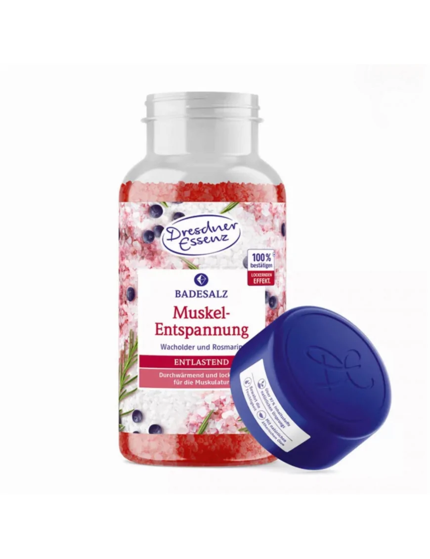 Relaksacja mięśni sól do kąpieli z solą epsom 600g - Dresdner Essenz