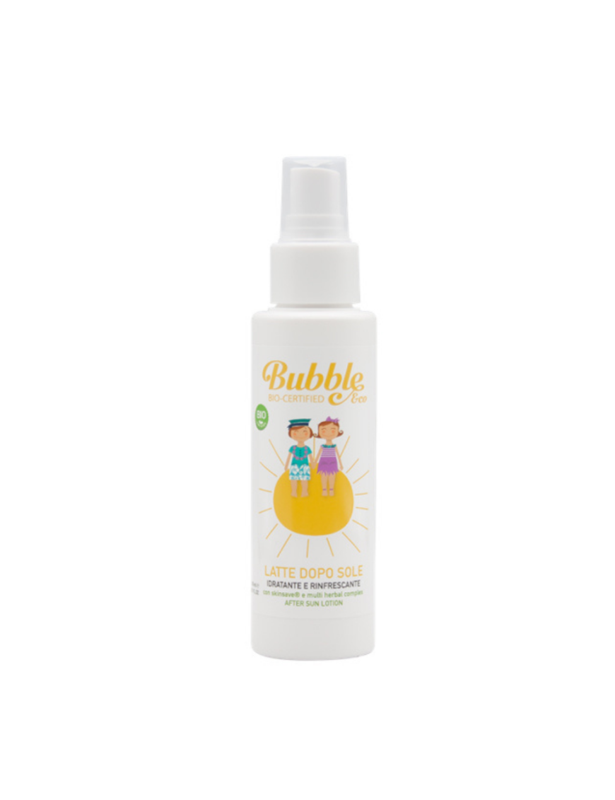 Organiczne kojące mleczko po opalaniu dla dzieci i niemowląt 100 ml 0m+ BUBBLE&CO