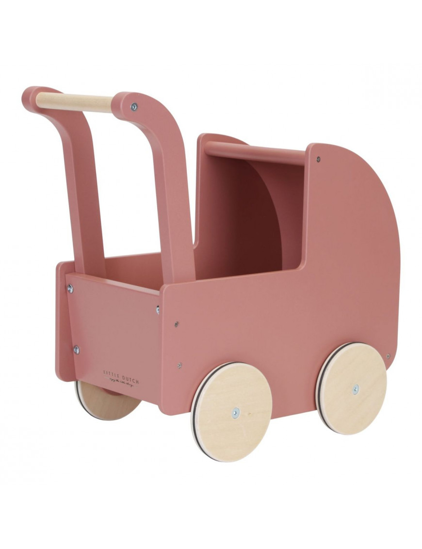 Little Dutch Drewniany wózek dla lalek z lalką