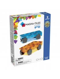 MAGNA-TILES® Zestaw do rozbudowy Cars 2 el. pomarańczowy i niebieski