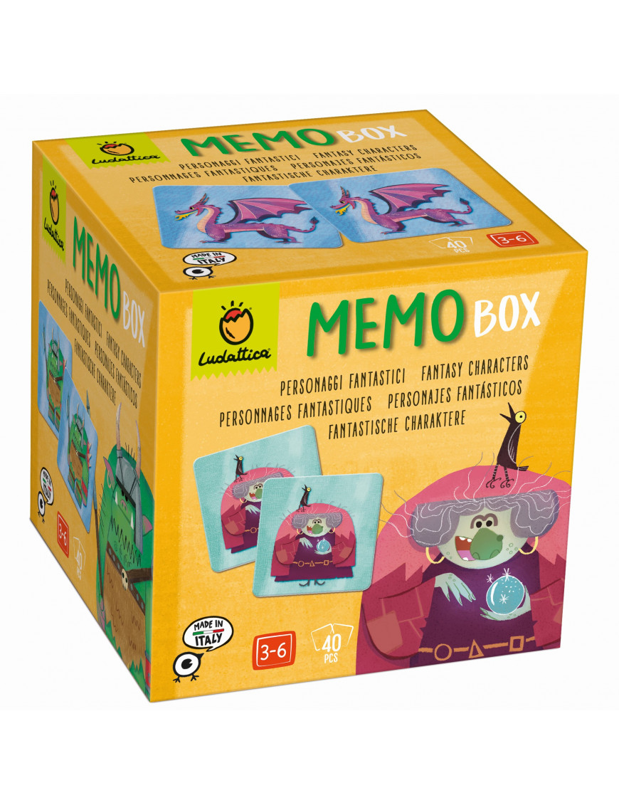 MEMO BOX – gra pamięciowa – sześcian memo – POSTACIE z BAŚNI
