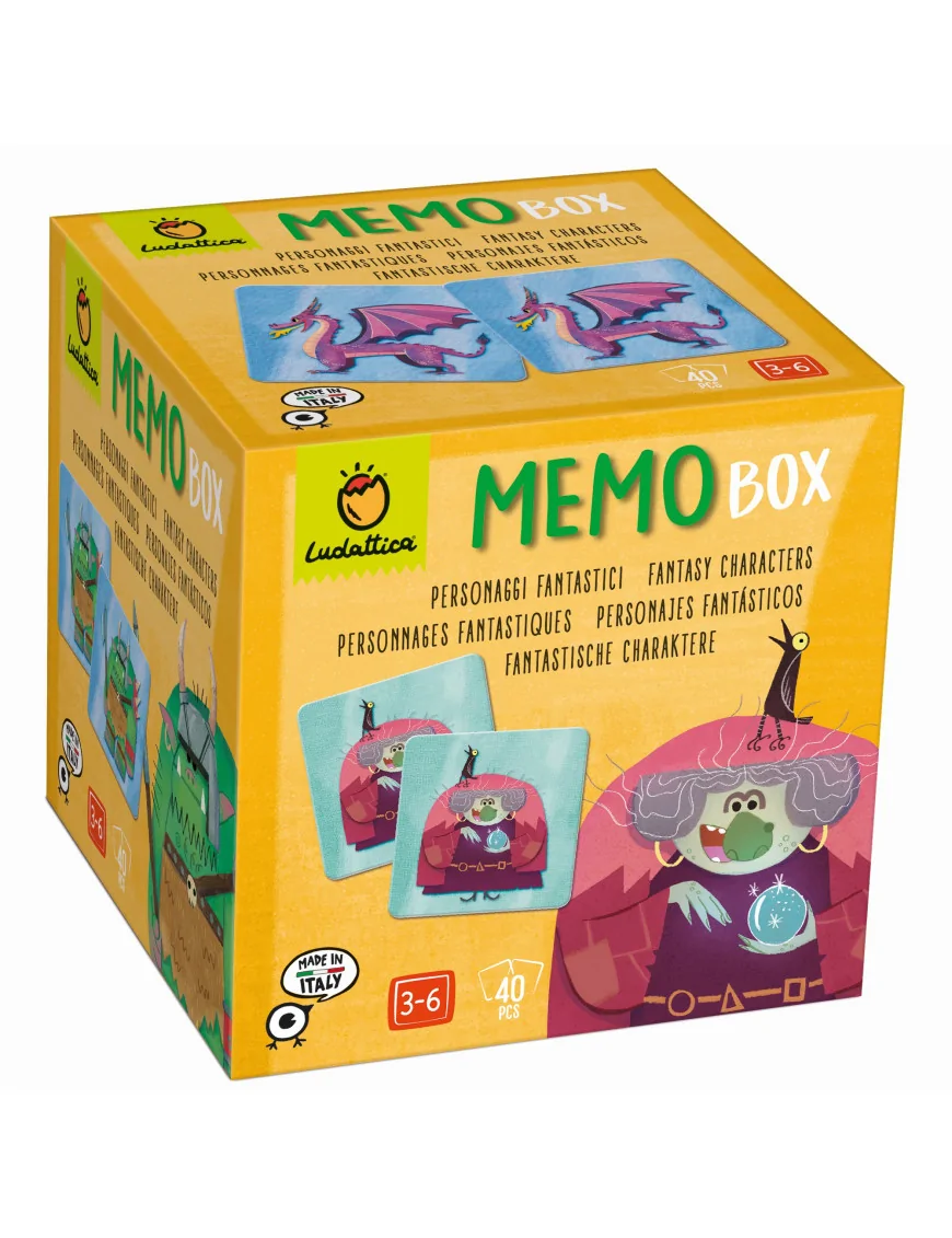 MEMO BOX – gra pamięciowa – sześcian memo – POSTACIE z BAŚNI