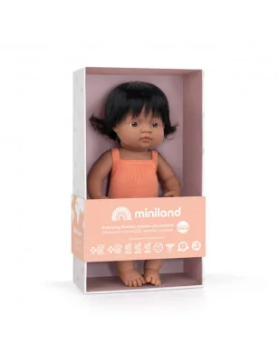 Lalka dziewczynka Hiszpanka Colourful Edition | 38cm Miniland Doll