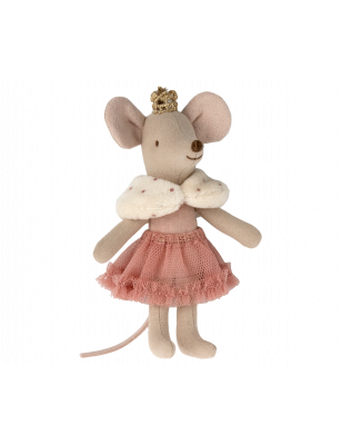 Myszka Maileg - Princess mouse, Little sister in matchbox