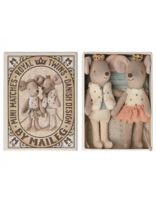 Myszki Maileg - Royal twins mice, Little sister and brother in box