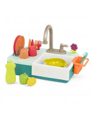 Splash-n-Scrub Sink – ZLEW z DZIAŁAJĄCYM KRANEM I akcesoriami B. Toys