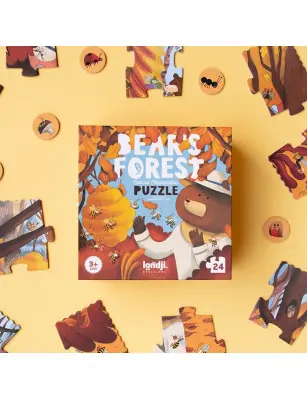 Puzzle z grą obserwacyjną Bear's Forest | Londji