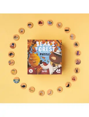 Puzzle z grą obserwacyjną Bear's Forest | Londji