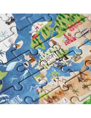 Kieszonkowa wersja puzzli Odkrywaj Świat 100 el. Londji