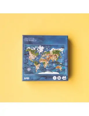 Kieszonkowa wersja puzzli Odkrywaj Świat 100 el. Londji