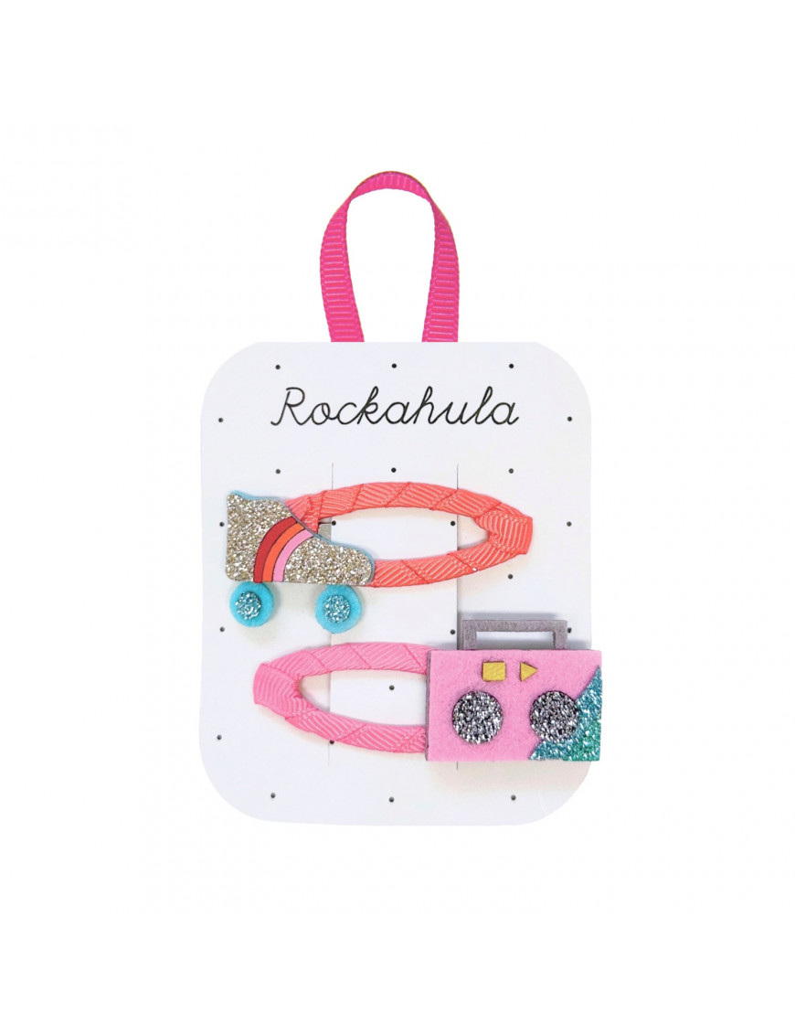 Rockahula Kids - 2 spinki do włosów Roller Disco