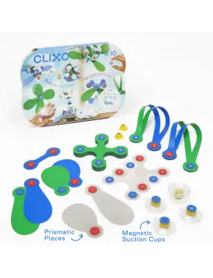 Clixo Grip and Stick, zestaw z elementami pryzmatycznymi