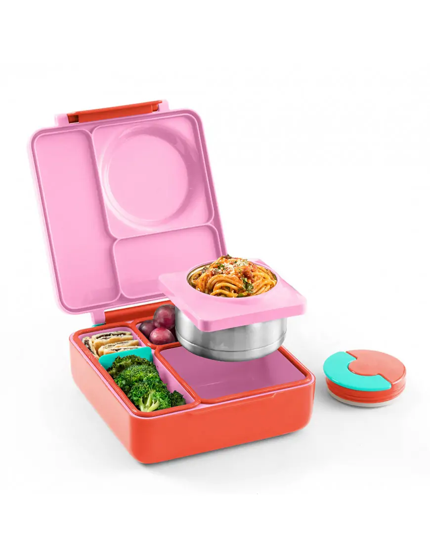 OMIE OMIEBOX lunch box z termosem, Pink Berry