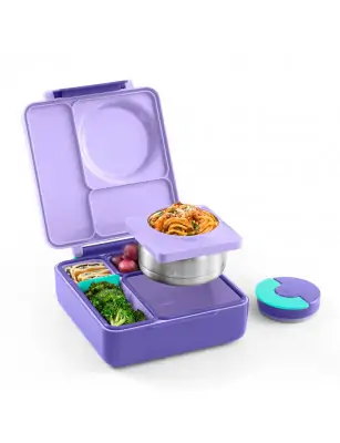 OMIE OMIEBOX lunch box z termosem, Purple Plum