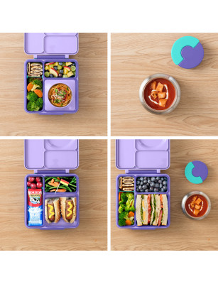 OMIE OMIEBOX lunch box z termosem, Purple Plum