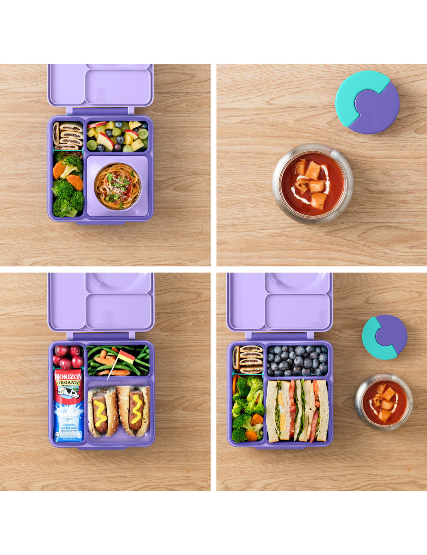 OMIE OMIEBOX lunch box z termosem, Purple Plum