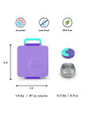 OMIE OMIEBOX lunch box z termosem, Purple Plum