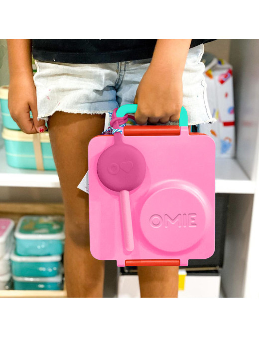 OMIE OMIEPOD zawieszka - pokrowiec ze sztućcami, Bubble Pink