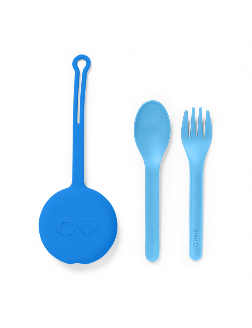 OMIE OMIEPOD zawieszka - pokrowiec ze sztućcami, Capri Blue