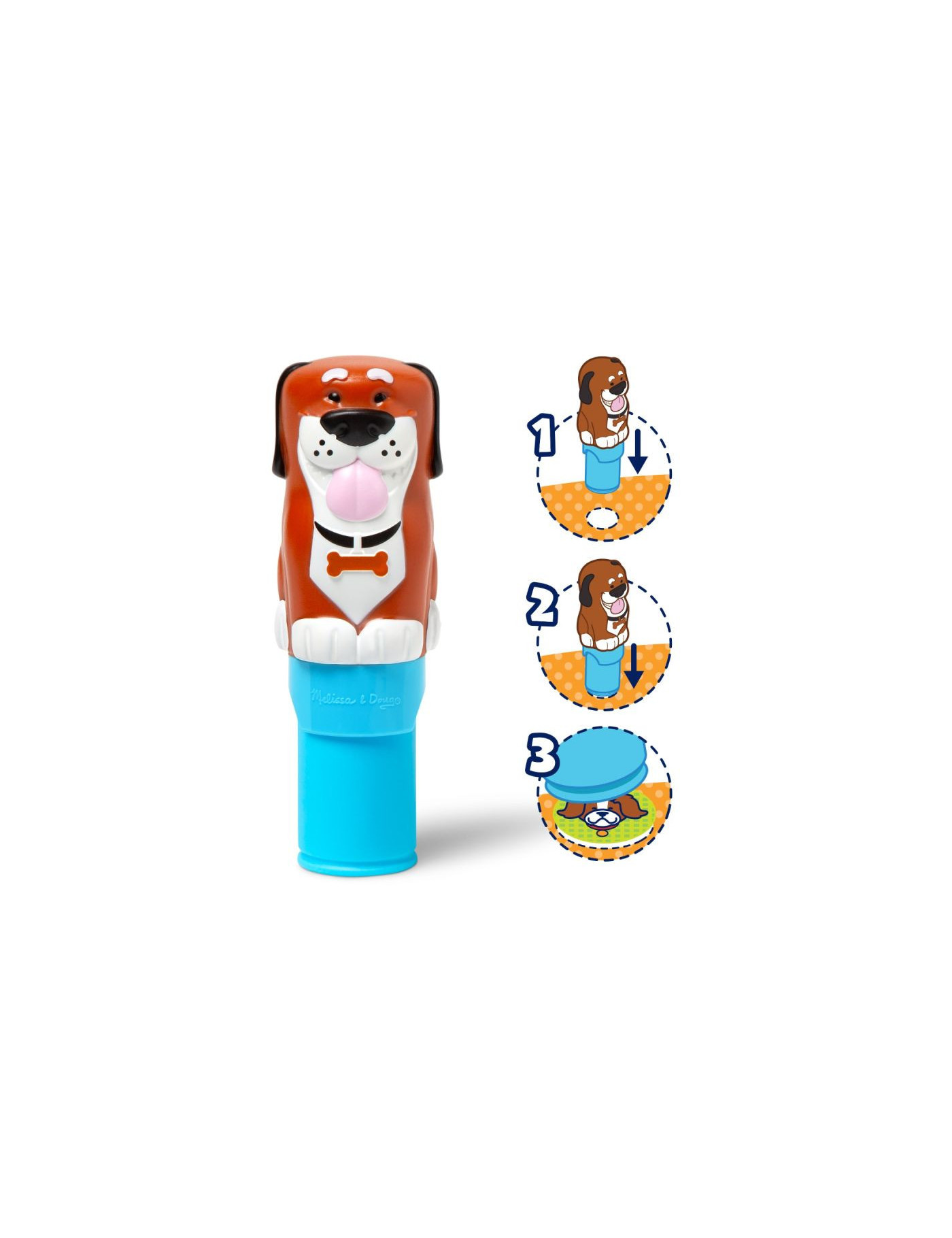 Sticker WOW! stempelki z naklejkami Piesek, Melissa & Doug