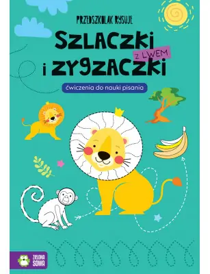 Przedszkolak rysuje, Szlaczki i zygzaczki z lwem